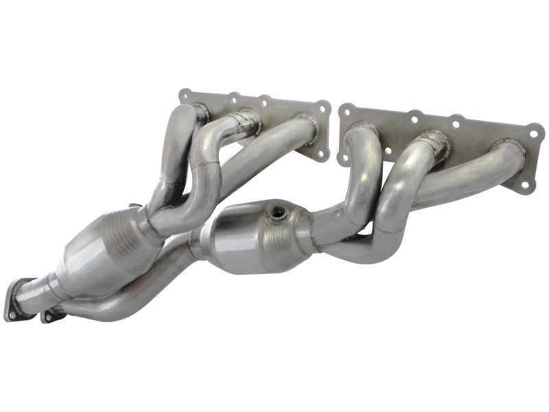 BMW 1 Series Performance Exhaust - aFe - Twisted Steel Long Tube Headers w/ High-Flow Cats (304 Stainless Steel, 1-1/2 in primaries, 300 CPSI metallic catalysts) - Brushed Stainless Steel - `08-`13 BMW 1 Series Performance Exhaust - aFe - Twisted Steel Long Tube Headers w/ High-Flow Cats (304 Stainless Steel, 1-1/2 in primaries, 300 CPSI metallic catalysts) - Brushed Stainless Steel - `08-`13