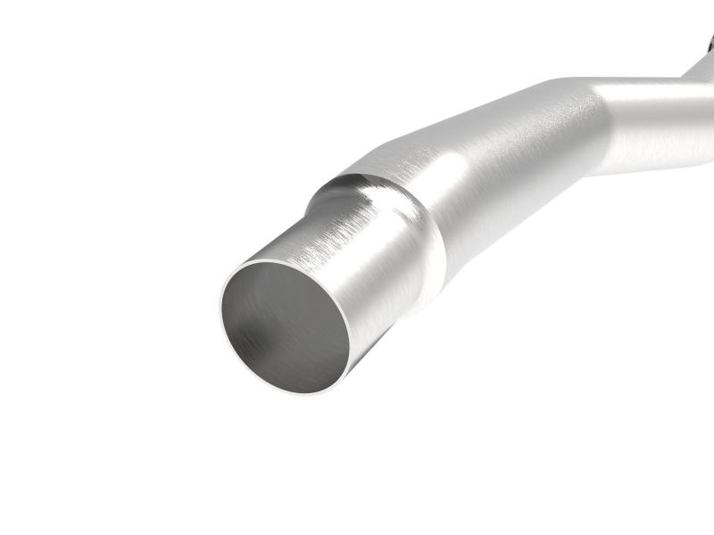 Volkswagen Golf R Performance Exhaust - aFe - Twisted Steel Down Pipe 3in 304 Stainless Steel w/ Cat - `15-`19