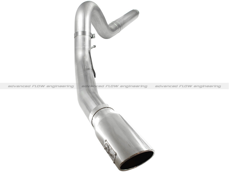 Ford Diesel Trucks Performance Exhaust - aFe - DPF-Back, ATLAS, 5 in. Aluminized Steel - Polished - `08-`10