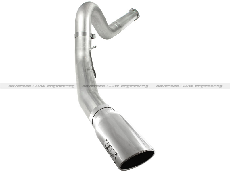 Ford Diesel Trucks Performance Exhaust - aFe - DPF Back, 5 inch Aluminized Steel, ATLAS - Polished - `11-`14