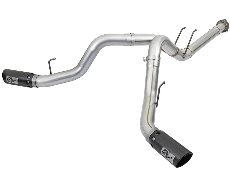 Ford Diesel Trucks Performance Exhaust - aFe - ATLAS 4in DPF-Back - Matte-Black - `17-`25