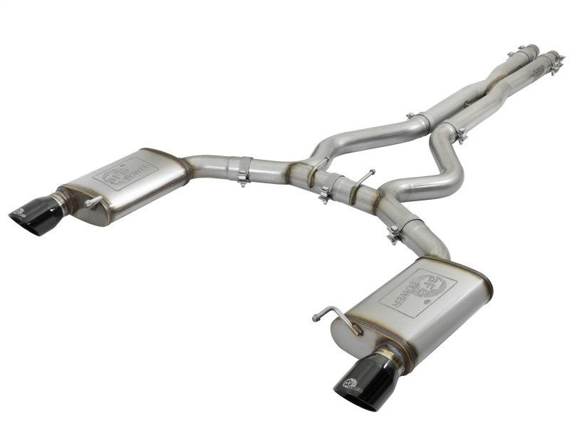 Ford Mustang Performance Exhaust - aFe - MACH Force-Xp Cat Back with 304 Stainless Steel - Black - `15-`17