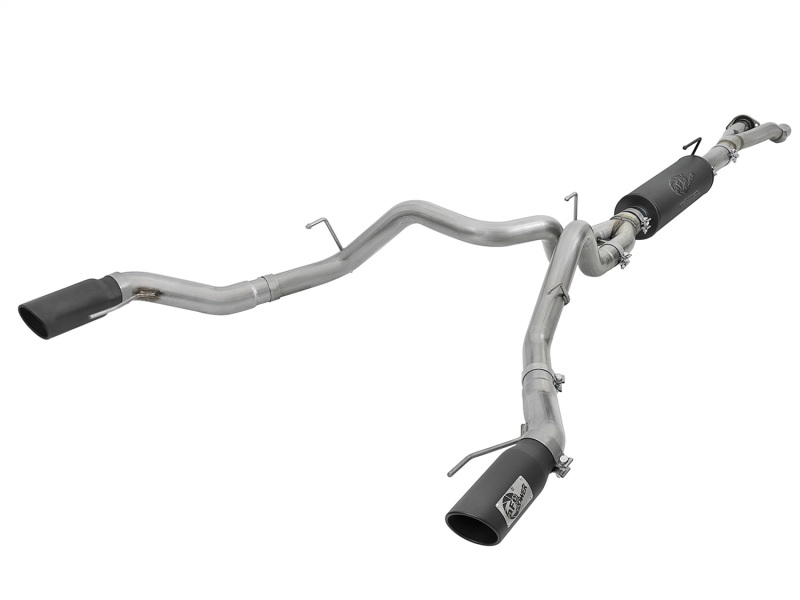 Ford F-150 Raptor Performance Exhaust - Dual Rear Exit - aFe - MACH Force-Xp Cat Back - Black - `17-`18 Ford F-150 Raptor Performance Exhaust - Dual Rear Exit - aFe - MACH Force-Xp Cat Back - Black - `17-`18