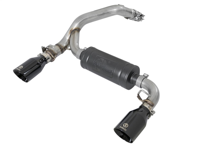 Ford Focus Performance Exhaust - Rear - aFe - Axle Back, Black Tip, High Flow Muffler - Black - `16-`18