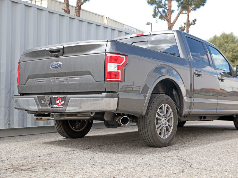 Ford F-150 Performance Exhaust - aFe - Cat Back, Gemini XV, 3in 304 Stainless Steel, Dual 4-1/2