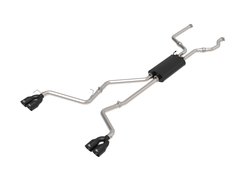 Ford Explorer Performance Exhaust - aFe - MACH Force-Xp Cat Back - Black Tip - `20-`25