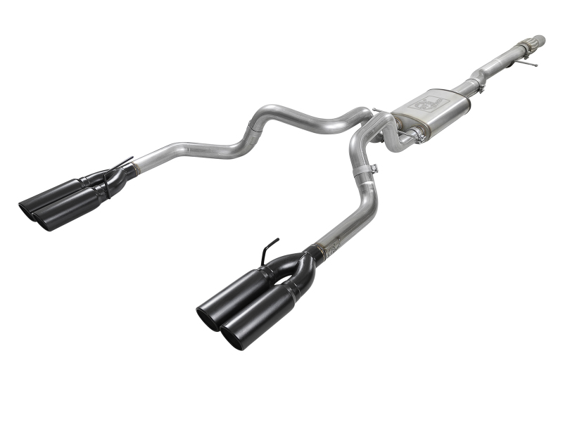 Chevrolet Silverado 1500 Performance Exhaust - aFe - Vulcan Series Cat Back - Black - `19-`25