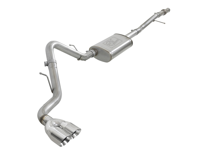 Chevrolet Silverado 1500 Performance Exhaust - aFe - Vulcan Series 3in 304SS Cat-Back w/ Polished Tip - `19-`25