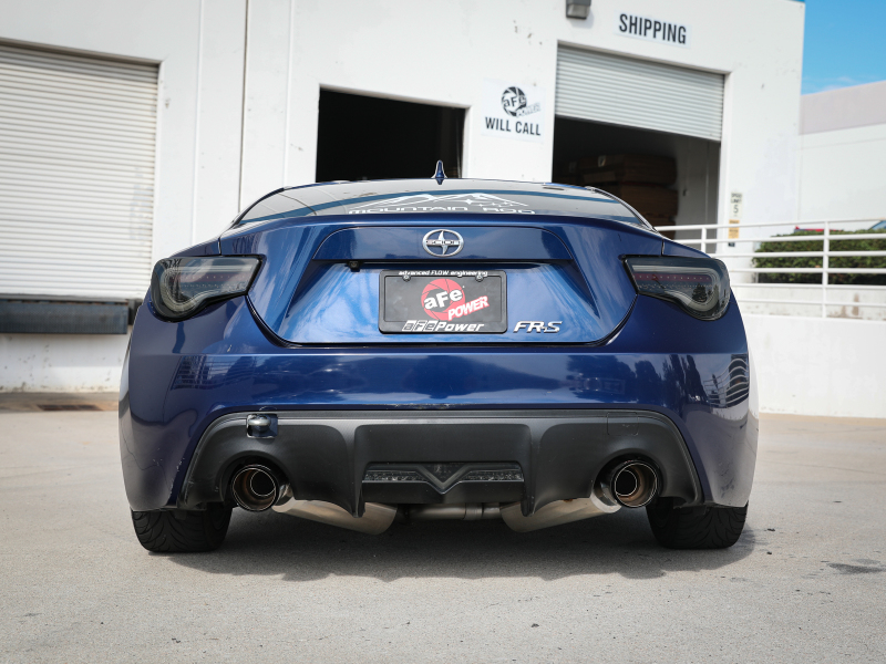 Scion FRS Performance Exhaust - Rear - aFe - Axle Back, Dual Tips, 304SS - Carbon Fiber - `13-`15