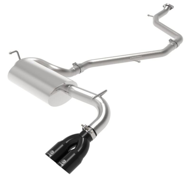 Toyota C-HR Performance Exhaust - aFe - Cat Back Takeda 304 Stainless Steel - Black - `18-`22