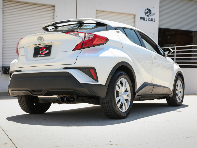 Toyota C-HR Performance Exhaust - aFe - Cat Back Takeda 304 Stainless Steel - Black - `18-`22