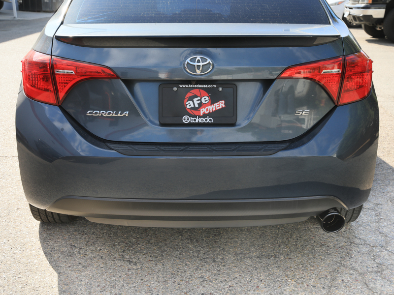 Toyota Corolla Performance Exhaust - aFe - Axle Back, 2.5in 304SS - Black - `14-`19