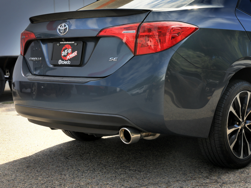 Toyota Corolla Performance Exhaust - aFe - Axle Back, 2.5in 304SS - Polished - `14-`19