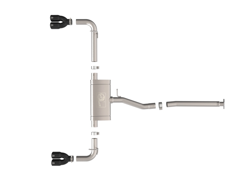 Lexus NX250 Performance Exhaust - aFe - Cat Back, SS-304 - Black - `22-`25