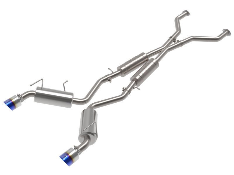 Nissan 370Z Performance Exhaust - aFe - Cat Back, Dual Exit, Takeda - Blue Flame - `09-`20 Nissan 370Z Performance Exhaust - aFe - Cat Back, Dual Exit, Takeda - Blue Flame - `09-`20