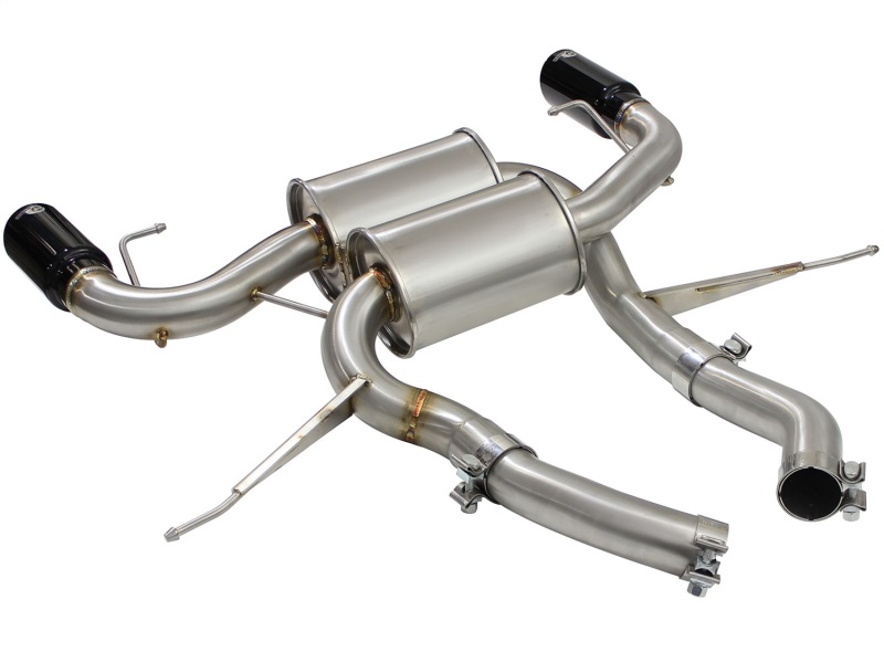 BMW 335i Performance Exhaust - aFe - MACHForce XP 2.5in Axle Back Stainless with Black Tips - Black - `07-`13