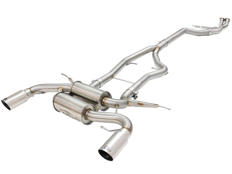 BMW 335i Performance Exhaust - aFe - Cat Back, MACH Force XP, Dual 3.5 in. Polished Tips - Polish - `11-`13