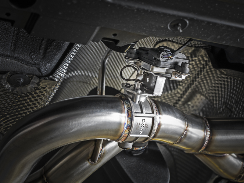 BMW M3 Performance Exhaust - Rear - aFe - MACH Force-Xp Axle Back w/ Carbon Fiber Tips - metallic black - `15-`19