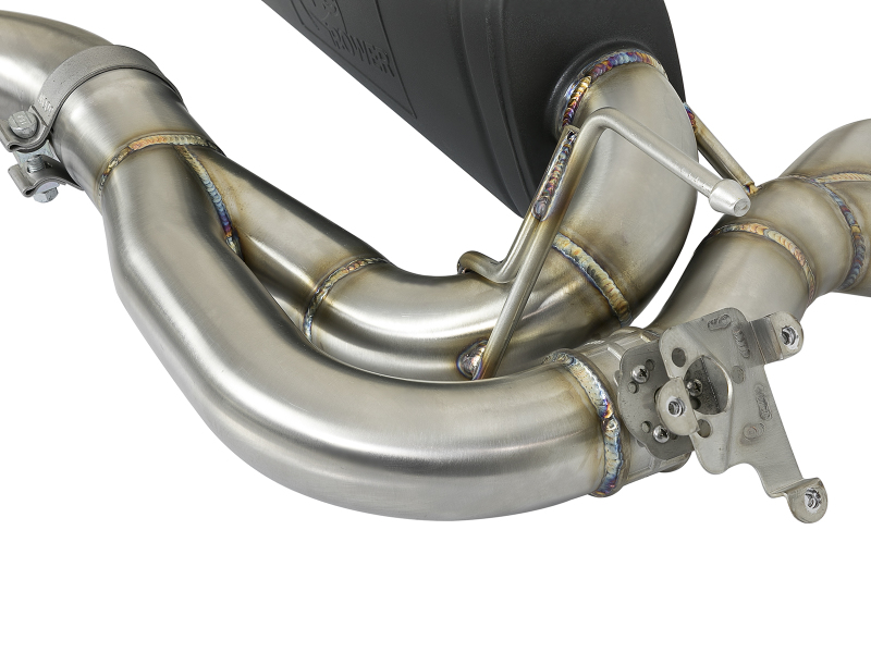 BMW M3 Performance Exhaust - Rear - aFe - MACH Force-Xp Axle Back w/ Carbon Fiber Tips - metallic black - `15-`19