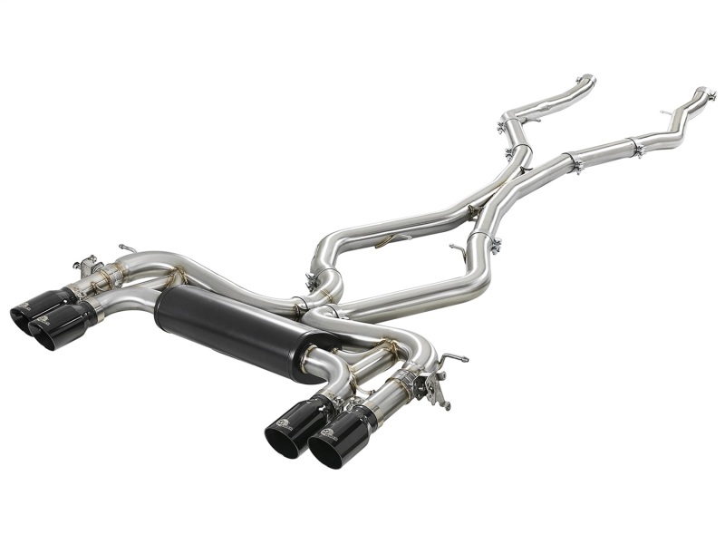 BMW X6 Performance Exhaust - aFe - MACH Force-XP 3.5in. 304 SS Cat-Back - Black - `15-`19