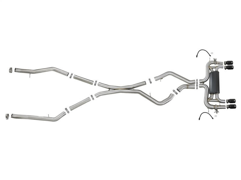 BMW X6 Performance Exhaust - aFe - MACH Force-XP 3.5in. 304 SS Cat-Back - Black - `15-`19