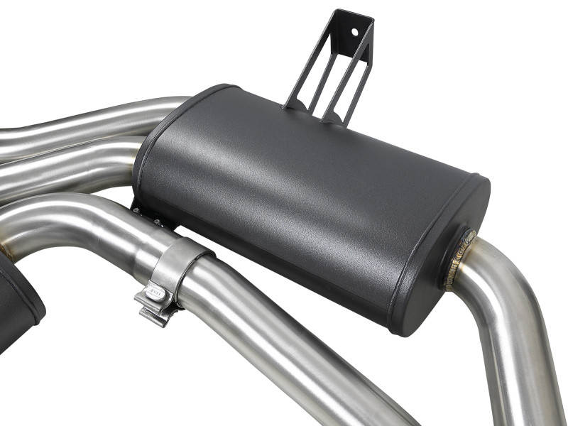 BMW M3 Performance Exhaust - Rear - aFe - MACH Force-Xp Cat Back - Black - `01-`06