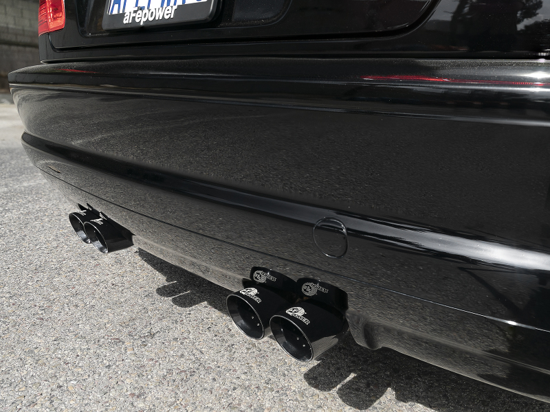 BMW M3 Performance Exhaust - Rear - aFe - MACH Force-Xp Cat Back - Black - `01-`06