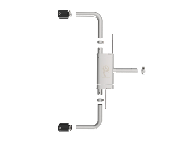 BMW 228i Performance Exhaust - aFe - Axle Back MACHForce XP - Black - `21-`24