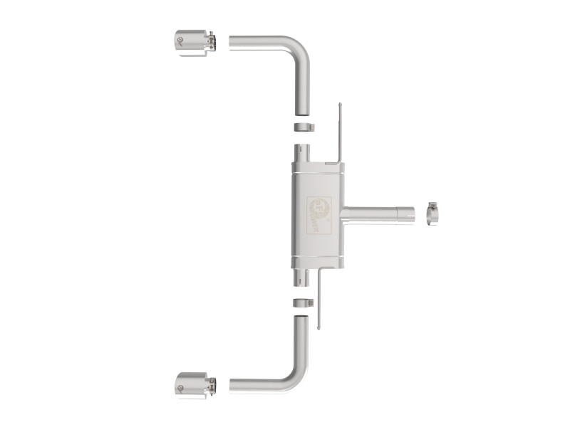 BMW 228i Performance Exhaust - aFe - Axle Back, MACHForce XP - Polished - `21-`24