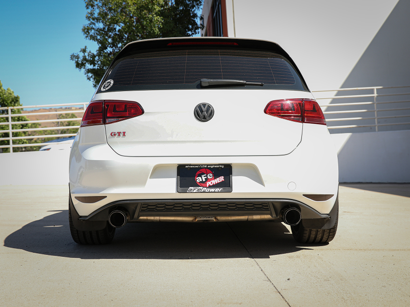 Volkswagen GTI Performance Exhaust - aFe - Cat Back, MACH Force-Xp - Carbon - `15-`17