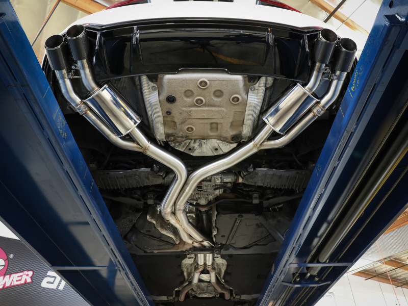 Audi RS5 Coupe Performance Exhaust - aFe - Mach Force-Xp Axle-Back - Black - `18-`20