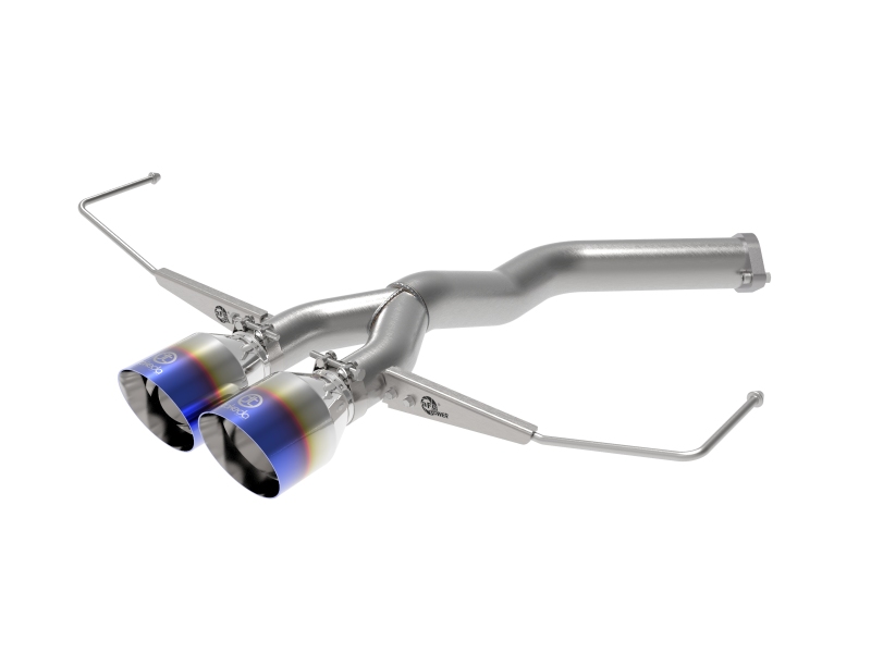 Hyundai Veloster Performance Exhaust - Rear - aFe - Axle Back, 304 SS, Dual Tips - Blue Flame - `19-`21
