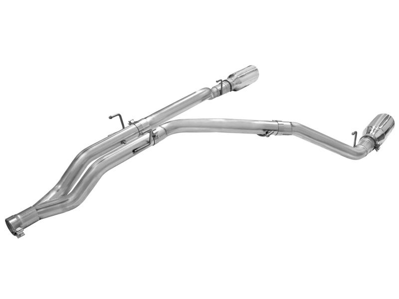 Ram 1500 Performance Exhaust - aFe - MACHForce XP DPF-Back 3in SS w/ 6in Polished Tips - Polished - `14-`19