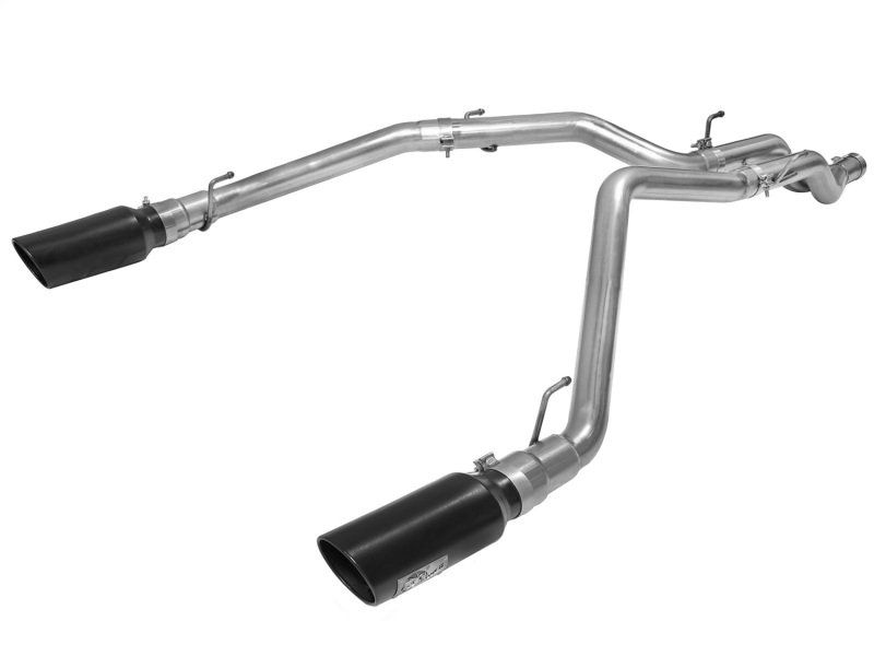 Ram 1500 Performance Exhaust - aFe - DPF Back, MACHForce XP, 3in SS with 5in Tips - Black - `14-`19 Ram 1500 Performance Exhaust - aFe - DPF Back, MACHForce XP, 3in SS with 5in Tips - Black - `14-`19