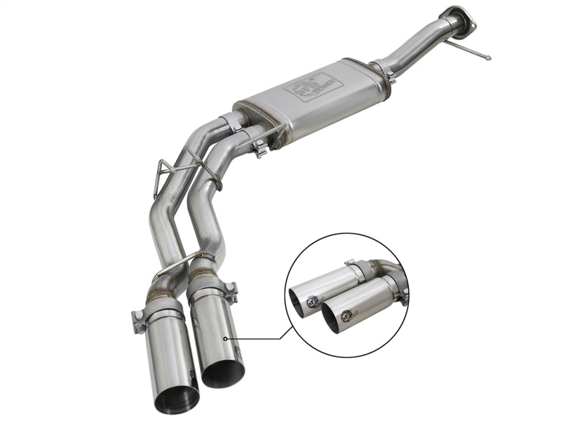 Ford F-150 Performance Exhaust - aFe - Rebel Series Cat Back - Polished - `11-`14 Ford F-150 Performance Exhaust - aFe - Rebel Series Cat Back - Polished - `11-`14