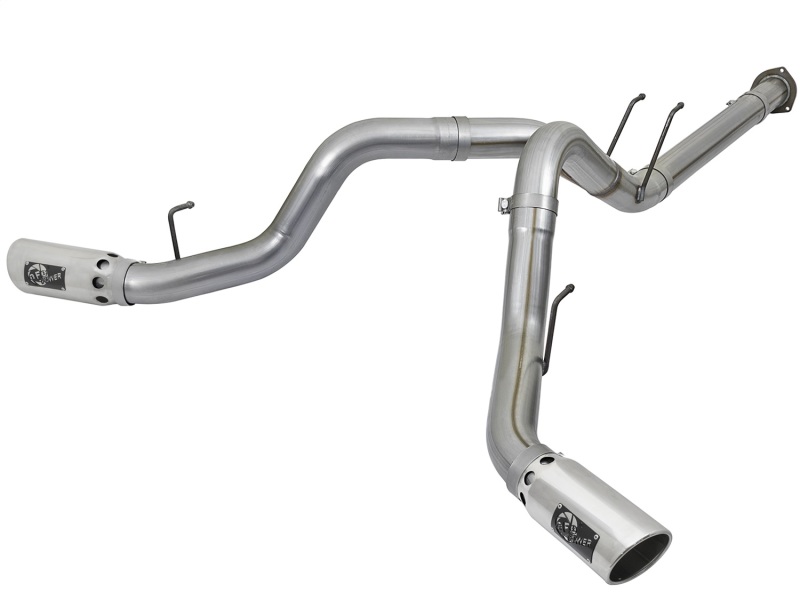Ford Trucks Performance Exhaust - Dual Side Exit - aFe - DPF Back - Polished - `17-`25