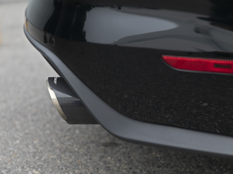 Ford Mustang Performance Exhaust - Rear - aFe - Mach Force Xp SS Axle Back w/ Carbon Tips - Carbon Fiber - `15-`17