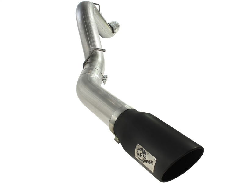 Chevrolet Silverado Performance Exhaust - aFe - DPF Back, MACHForce XP, 5in, 409 Stainless Steel, Large Bore-HD - Black - `11-`16