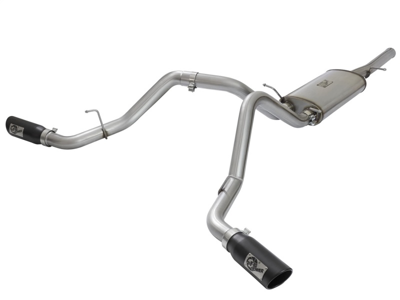 GMC Sierra Performance Exhaust - aFe - MACH Force-Xp 3 IN 409 Stainless Steel Cat-Back - Black - `09-`16