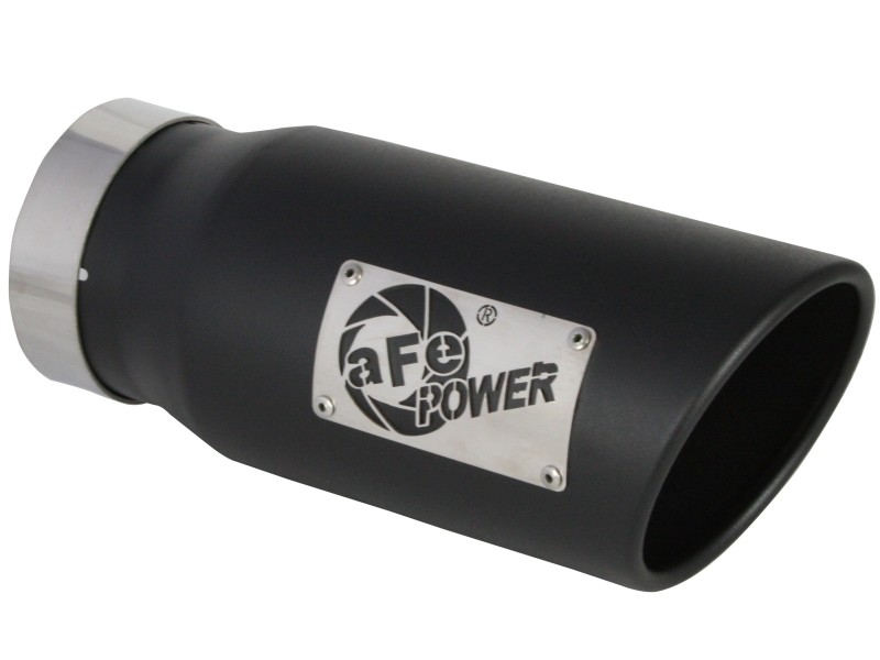 GMC Sierra 1500 Performance Exhaust - Rear - aFe - Apollo GT Series Cat Back - Black - `19-`20