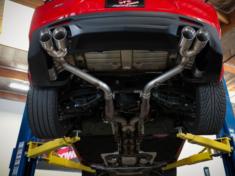 Chevrolet Camaro Performance Exhaust - aFe - MACH Force-Xp 3in Axle-Back - Polished - `16-`20