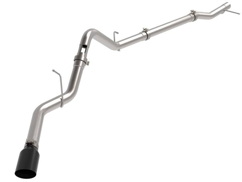 Chevrolet Silverado Performance Exhaust - aFe - Large Bore-HD DPF-Back w/Black Tip - Black - `23-`25