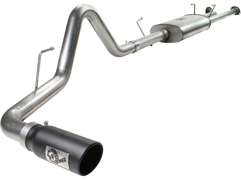 Toyota Tundra Performance Exhaust - aFe - MACH Force-Xp Cat-Back, 3 in 409 Stainless, Black 304 Tip - Black - `07-`09 Toyota Tundra Performance Exhaust - aFe - MACH Force-Xp Cat-Back, 3 in 409 Stainless, Black 304 Tip - Black - `07-`09
