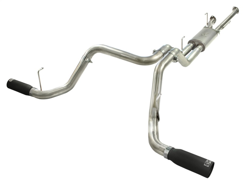 Toyota Tundra Performance Exhaust - aFe - MACHForce XP Cat Back, Dual Side Exit - Black - `10-`17 Toyota Tundra Performance Exhaust - aFe - MACHForce XP Cat Back, Dual Side Exit - Black - `10-`17