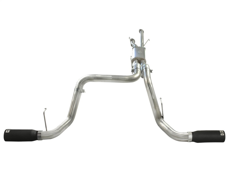 Toyota Tundra Performance Exhaust - aFe - MACHForce XP Cat Back, Dual Side Exit - Black - `10-`17