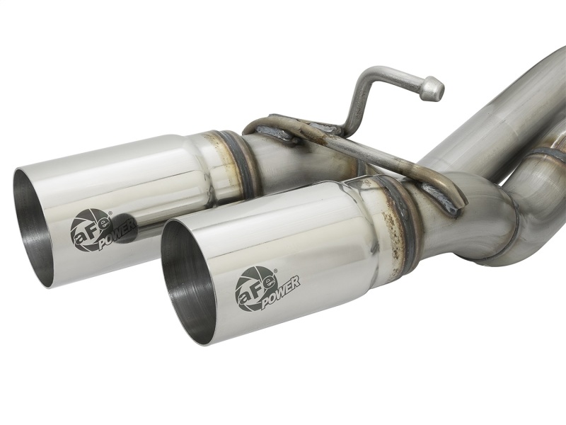 Toyota Tacoma Performance Exhaust - Dual Center Exit - aFe - Rebel Series Cat-Back w/ Polished Tips - `16-`23