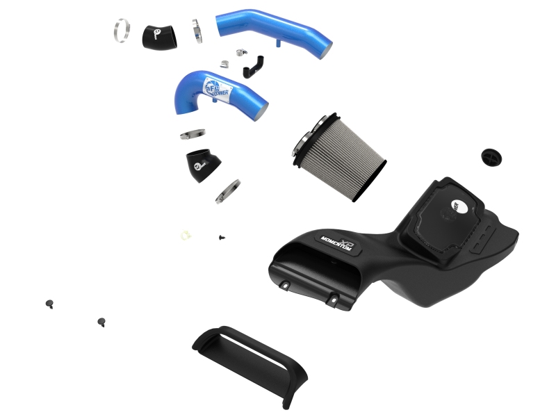 Ford F-150 Raptor Performance Air Intake - aFe - Momentum XP w/ Pro DRY S Filter - Blue - `21-`22