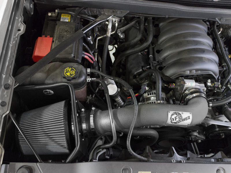 Cadillac Escalade Performance Air Intake - aFe - Magnum FORCE Stage-2 w/ Pro DRY S Filter - Matte Gray - `15-`20