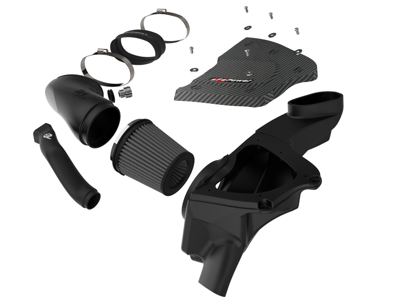 BMW M3 Performance Air Intake - aFe - Pro-Dry S, Stage-2Si, Carbon Fiber Finish - Black - `08-`13