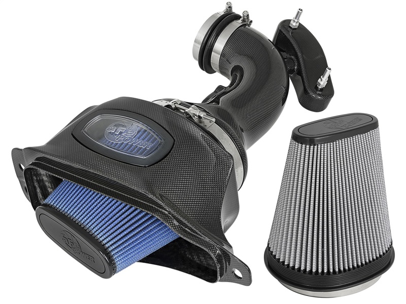 Chevrolet Corvette Performance Air Intake - aFe - Black Series Carbon Fiber w/ Pro 5R & Pro DRY S Filters - Black - `14-`19